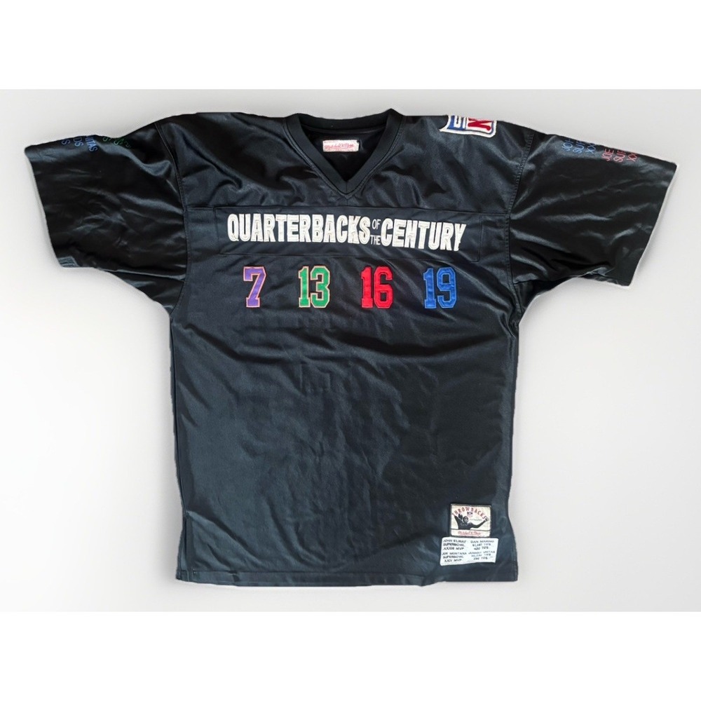Vtg Quarterbacks of The Century Football Jersey Men Sz 54 Ltd Ed Mitchell & Ness